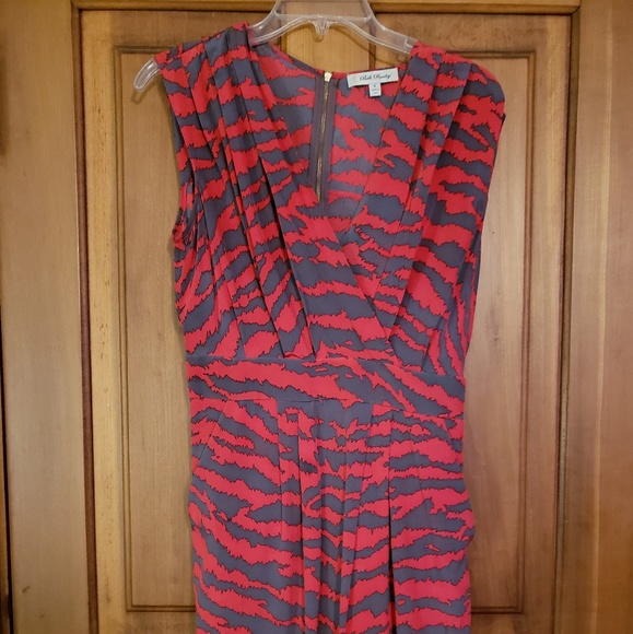 Beth Bowley red silk zebra print dress - Picture 3 of 4